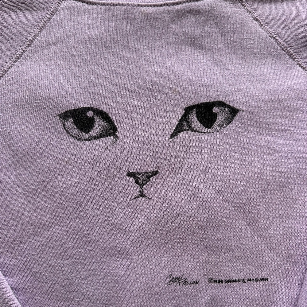 🐱80’s Vintage Cat Face Crewneck🐱